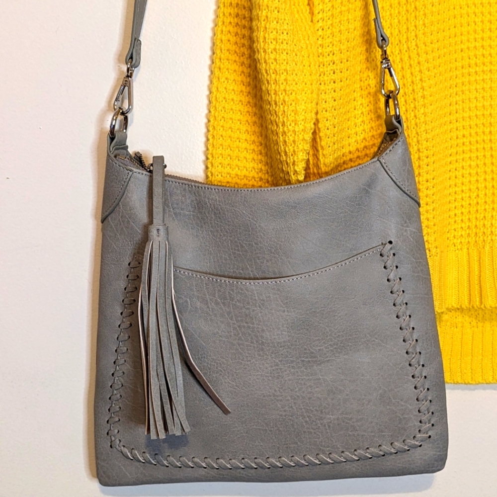 Light Gray Crossbody Purse